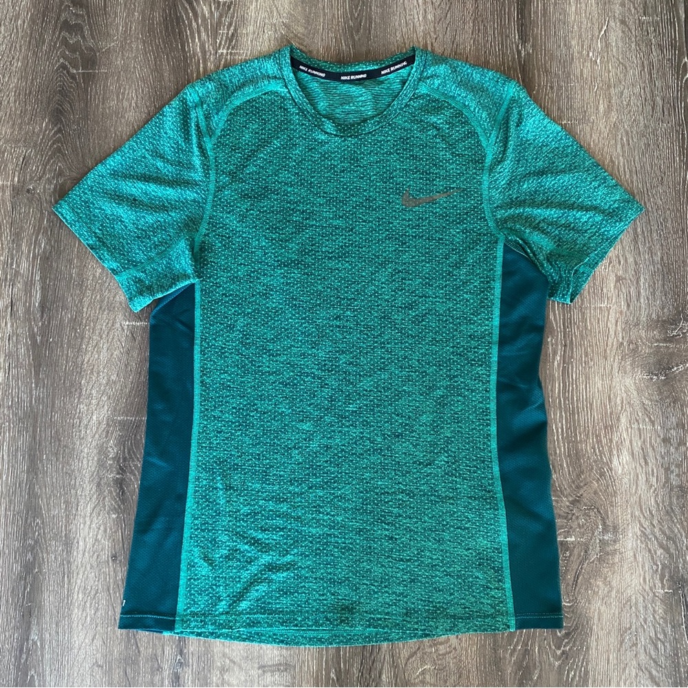 Nike Running DRI-FIT Green Athletic Shirt